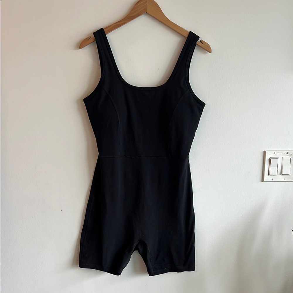 Azure Fit Black Stretchy Jumpsuit